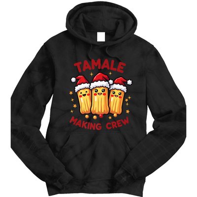 Tamale Making Crew Tamale Season Funny Mexican Squad Xmas Tie Dye Hoodie