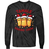 Tamale Making Crew Tamale Season Funny Mexican Squad Xmas Tie-Dye Long Sleeve Shirt