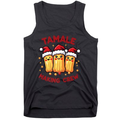 Tamale Making Crew Tamale Season Funny Mexican Squad Xmas Tank Top