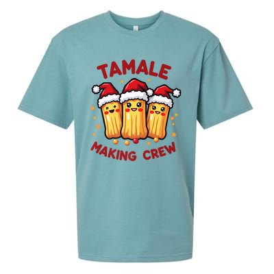 Tamale Making Crew Tamale Season Funny Mexican Squad Xmas Sueded Cloud Jersey T-Shirt