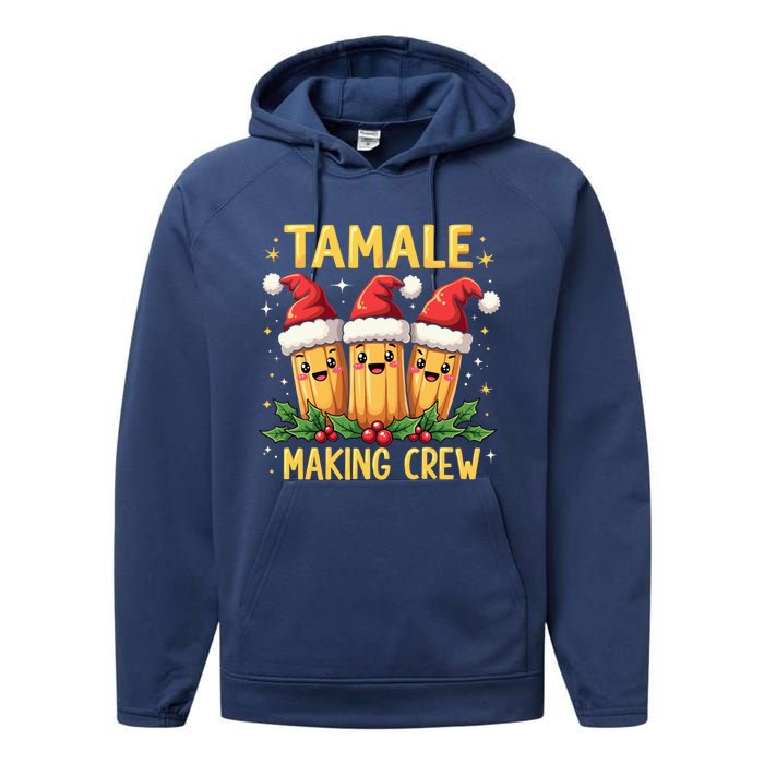 Tamale Making Crew Tamale Season Funny Mexican Christmas Performance Fleece Hoodie