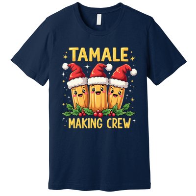 Tamale Making Crew Tamale Season Funny Mexican Christmas Premium T-Shirt