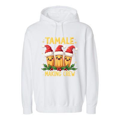 Tamale Making Crew Tamale Season Funny Mexican Christmas Garment-Dyed Fleece Hoodie