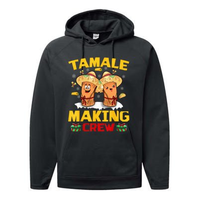 Tamale Making Crew Tamale Season Squad Funny Mexican Christmas Performance Fleece Hoodie