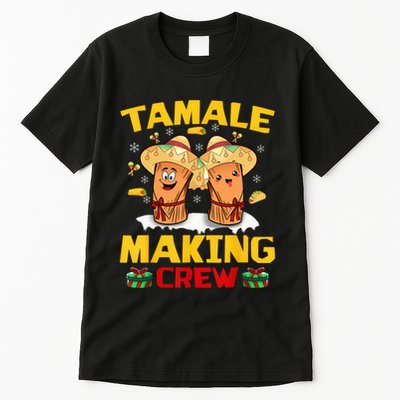 Tamale Making Crew Tamale Season Squad Funny Mexican Christmas Tall T-Shirt