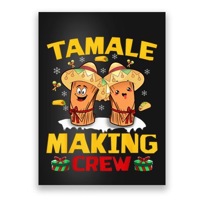 Tamale Making Crew Tamale Season Squad Funny Mexican Christmas Poster