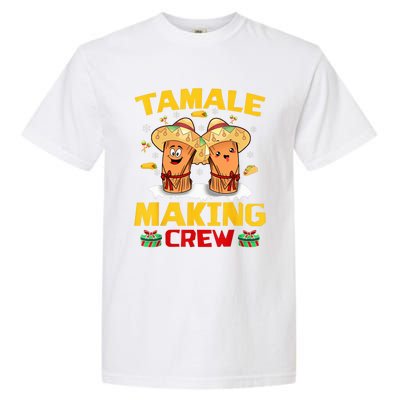 Tamale Making Crew Tamale Season Squad Funny Mexican Christmas Garment-Dyed Heavyweight T-Shirt