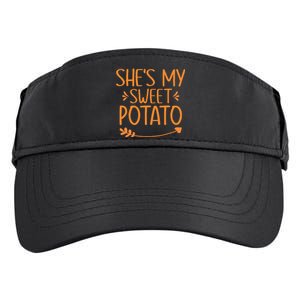 Thanksgiving Matching Couples Outfit Sweet Potato Yes I Yam Adult Drive Performance Visor