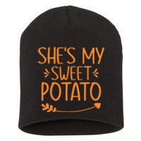 Thanksgiving Matching Couples Outfit Sweet Potato Yes I Yam Short Acrylic Beanie