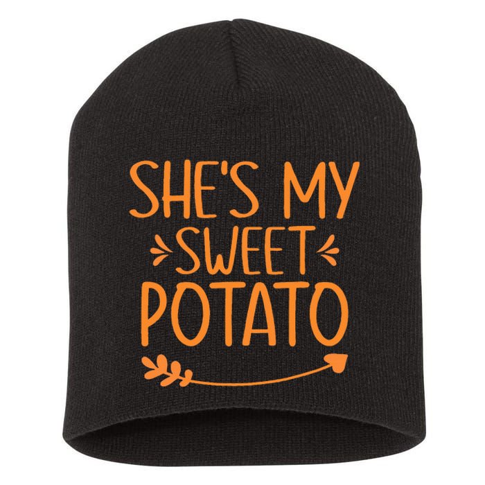 Thanksgiving Matching Couples Outfit Sweet Potato Yes I Yam Short Acrylic Beanie