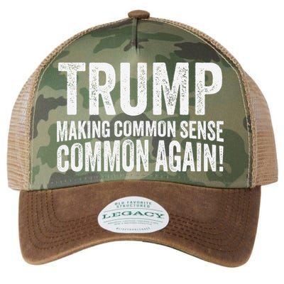 Trump Making Common Sense Common Again Legacy Tie Dye Trucker Hat