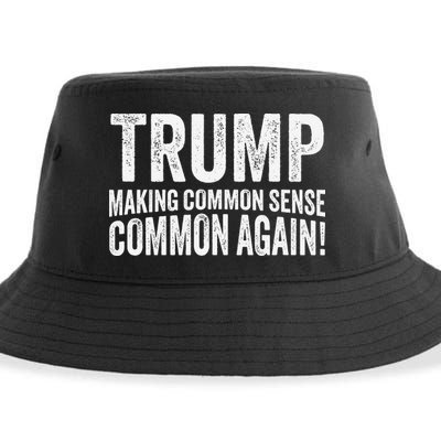 Trump Making Common Sense Common Again Sustainable Bucket Hat