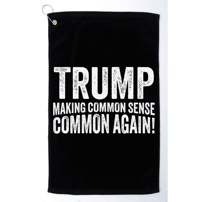 Trump Making Common Sense Common Again Golf Towel