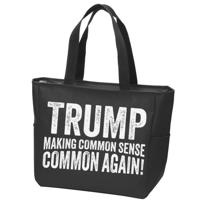Trump Making Common Sense Common Again Zip Tote Bag