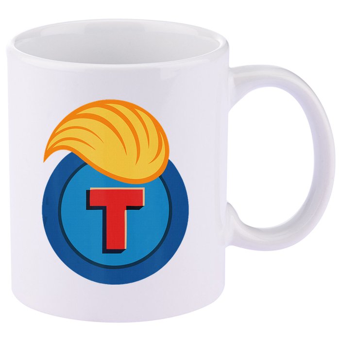 Trump Meme Coin 11oz C Handle Ceramic Mug
