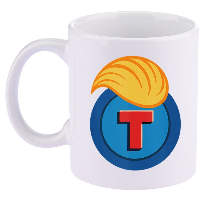 Trump Meme Coin 11oz C Handle Ceramic Mug