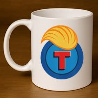 Trump Meme Coin 11oz C Handle Ceramic Mug