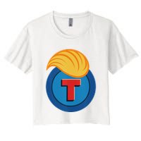 Trump Meme Coin Women's Crop Top Tee