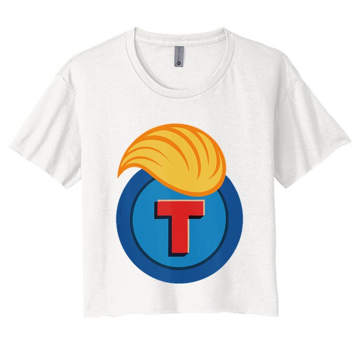 Trump Meme Coin Women's Crop Top Tee