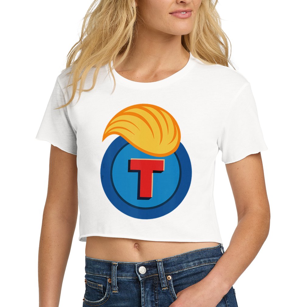 Trump Meme Coin Women's Crop Top Tee