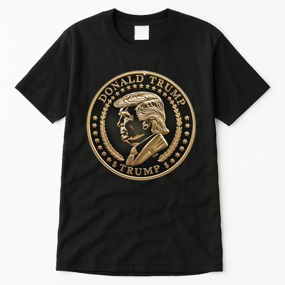 $Trump Meme Coin President Donald Trump Tall T-Shirt