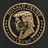 $Trump Meme Coin President Donald Trump Beanie