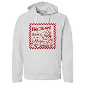 The Midwest Call Me Hot Pizza Hot To Go Performance Fleece Hoodie