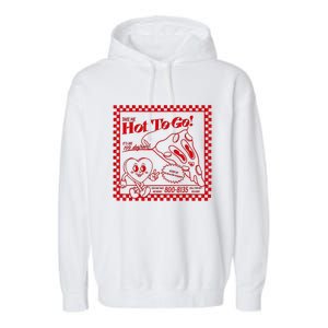 The Midwest Call Me Hot Pizza Hot To Go Garment-Dyed Fleece Hoodie