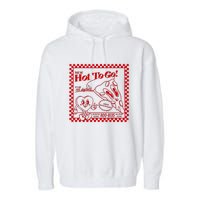 The Midwest Call Me Hot Pizza Hot To Go Garment-Dyed Fleece Hoodie