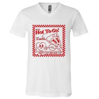 The Midwest Call Me Hot Pizza Hot To Go V-Neck T-Shirt