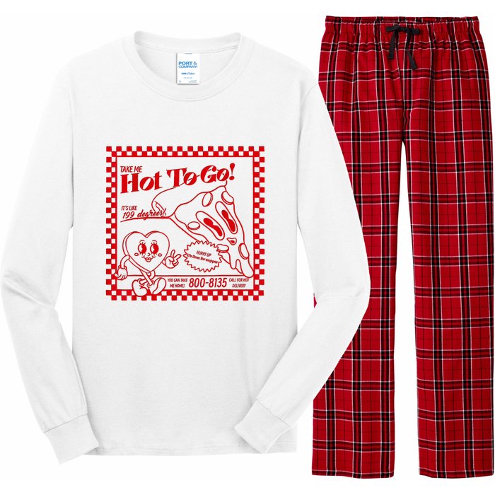 The Midwest Call Me Hot Pizza Hot To Go Long Sleeve Pajama Set