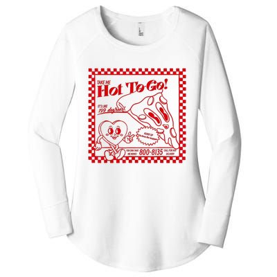 The Midwest Call Me Hot Pizza Hot To Go Women's Perfect Tri Tunic Long Sleeve Shirt