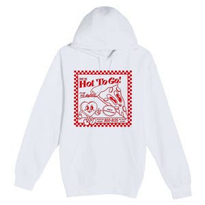 The Midwest Call Me Hot Pizza Hot To Go Premium Pullover Hoodie