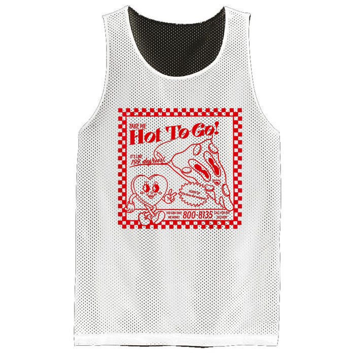 The Midwest Call Me Hot Pizza Hot To Go Mesh Reversible Basketball Jersey Tank