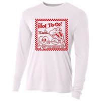 The Midwest Call Me Hot Pizza Hot To Go Cooling Performance Long Sleeve Crew