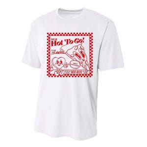 The Midwest Call Me Hot Pizza Hot To Go Performance Sprint T-Shirt