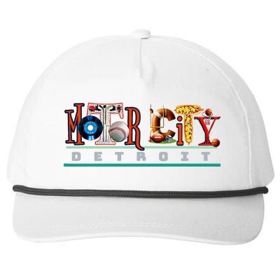 The Motor City Love A Detroit Team Fan Snapback Five-Panel Rope Hat