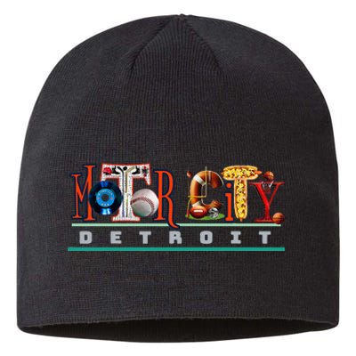 The Motor City Love A Detroit Team Fan Sustainable Beanie