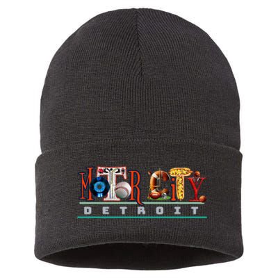 The Motor City Love A Detroit Team Fan Sustainable Knit Beanie