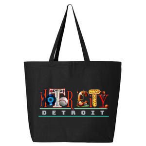 The Motor City Love A Detroit Team Fan 25L Jumbo Tote