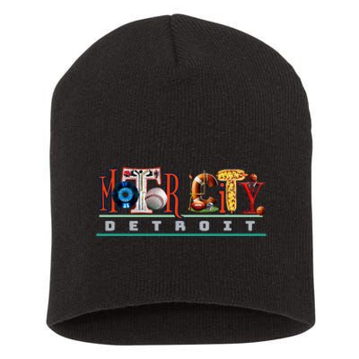 The Motor City Love A Detroit Team Fan Short Acrylic Beanie