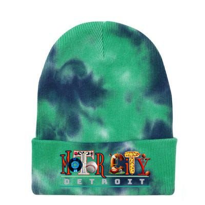 The Motor City Love A Detroit Team Fan Tie Dye 12in Knit Beanie