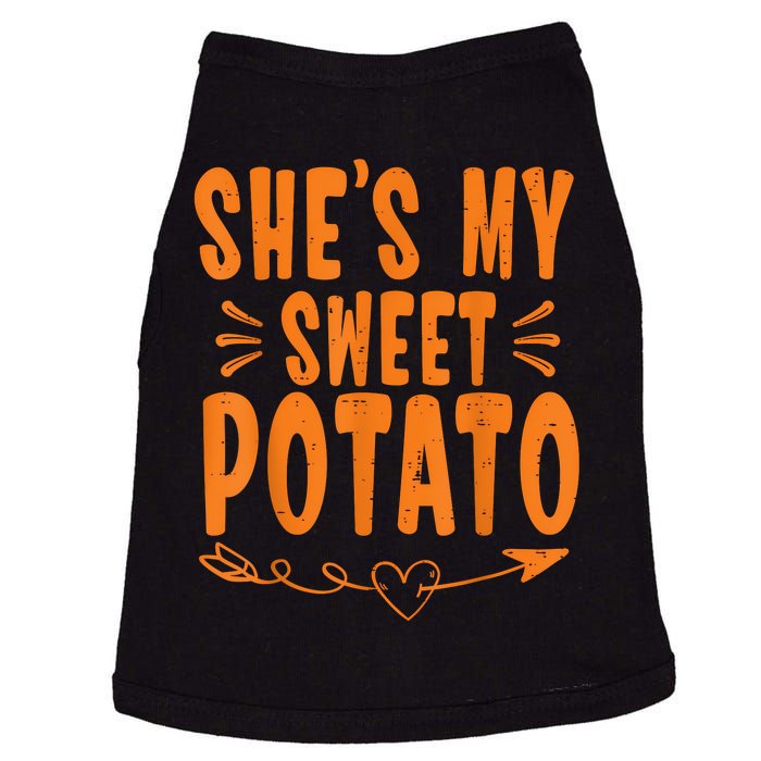 Thanksgiving Matching Couple SheS My Sweet Potato I Yam Doggie Tank