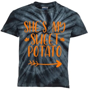 Thanksgiving Matching Couples SheS My Sweet Potato I Yam Kids Tie-Dye T-Shirt