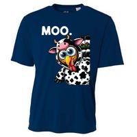 Turkey Moo Cow Costume Funny Thanksgiving Halloween Cooling Performance Crew T-Shirt