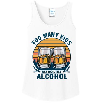 Too Many Children And Way Too Little Alcohol Ladies Essential Tank