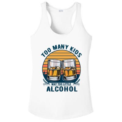 Too Many Children And Way Too Little Alcohol Ladies PosiCharge Competitor Racerback Tank