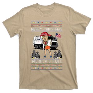 Trump Merry Christmas MericaS Full Ugly Xmas T-Shirt