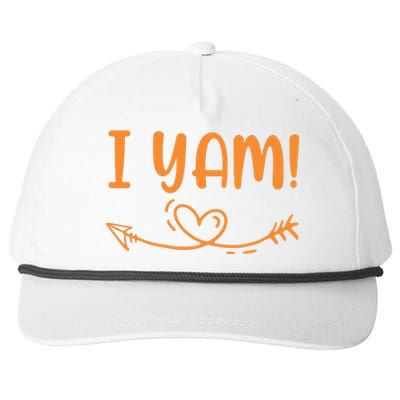 Thanksgiving Matching Couple SheS My Sweet Potato I Yam Set Snapback Five-Panel Rope Hat