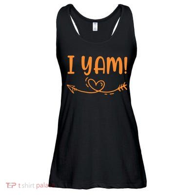 Thanksgiving Matching Couple SheS My Sweet Potato I Yam Set Ladies Essential Flowy Tank